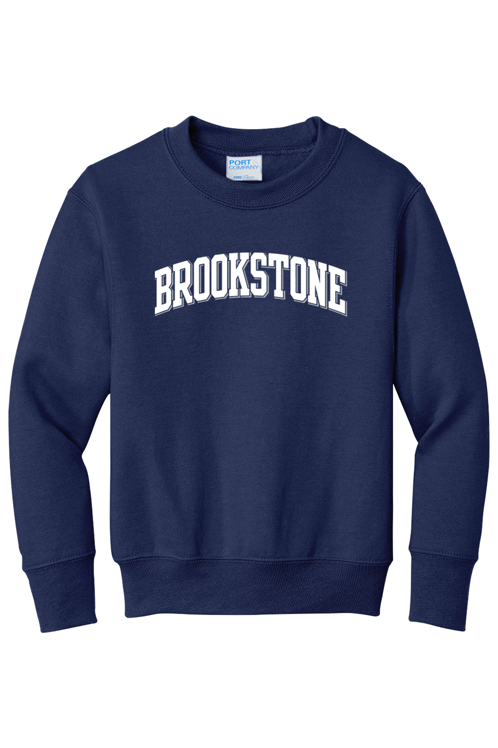 Youth * UNIFORM APPROVED * - Old School Arched Brookstone Crewneck Sweatshirt