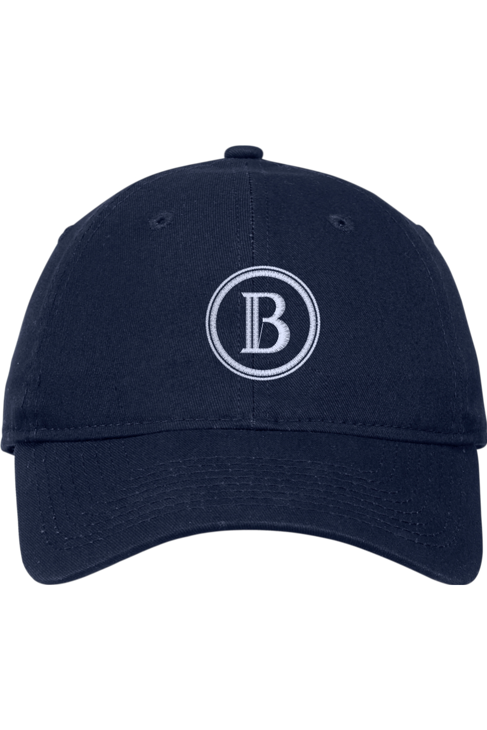 "B" - New Era Adjustable Unstructured Embroidered Cap