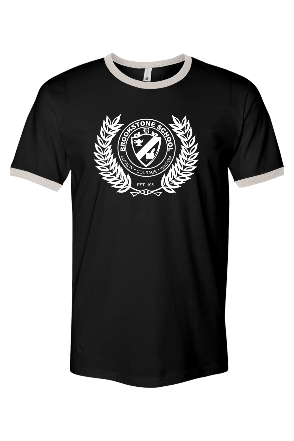 Brookstone Crest - Adult Jersey Ring Tee