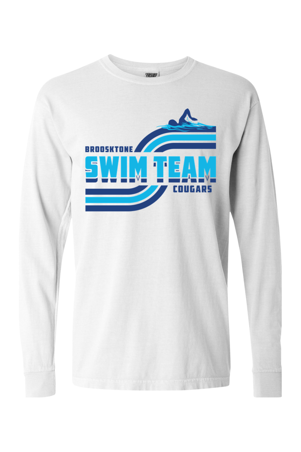 Swimming - Adult Comfort Colors Long Sleeve Tee