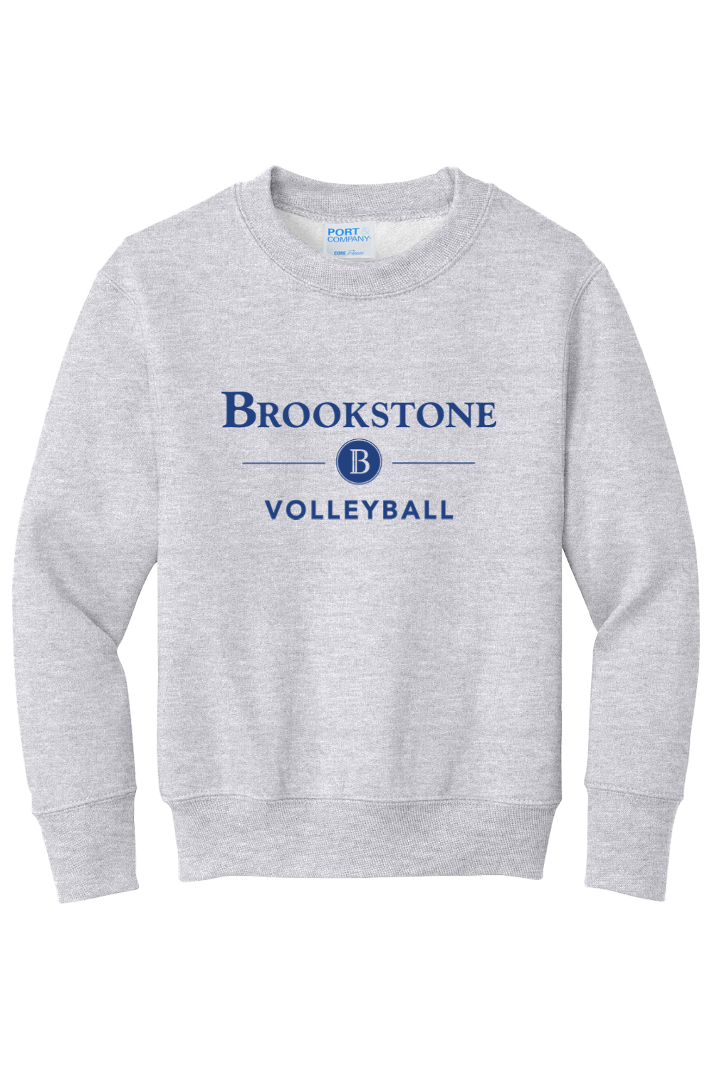 Volleyball - Youth Port & Company Crewneck Sweatshirt