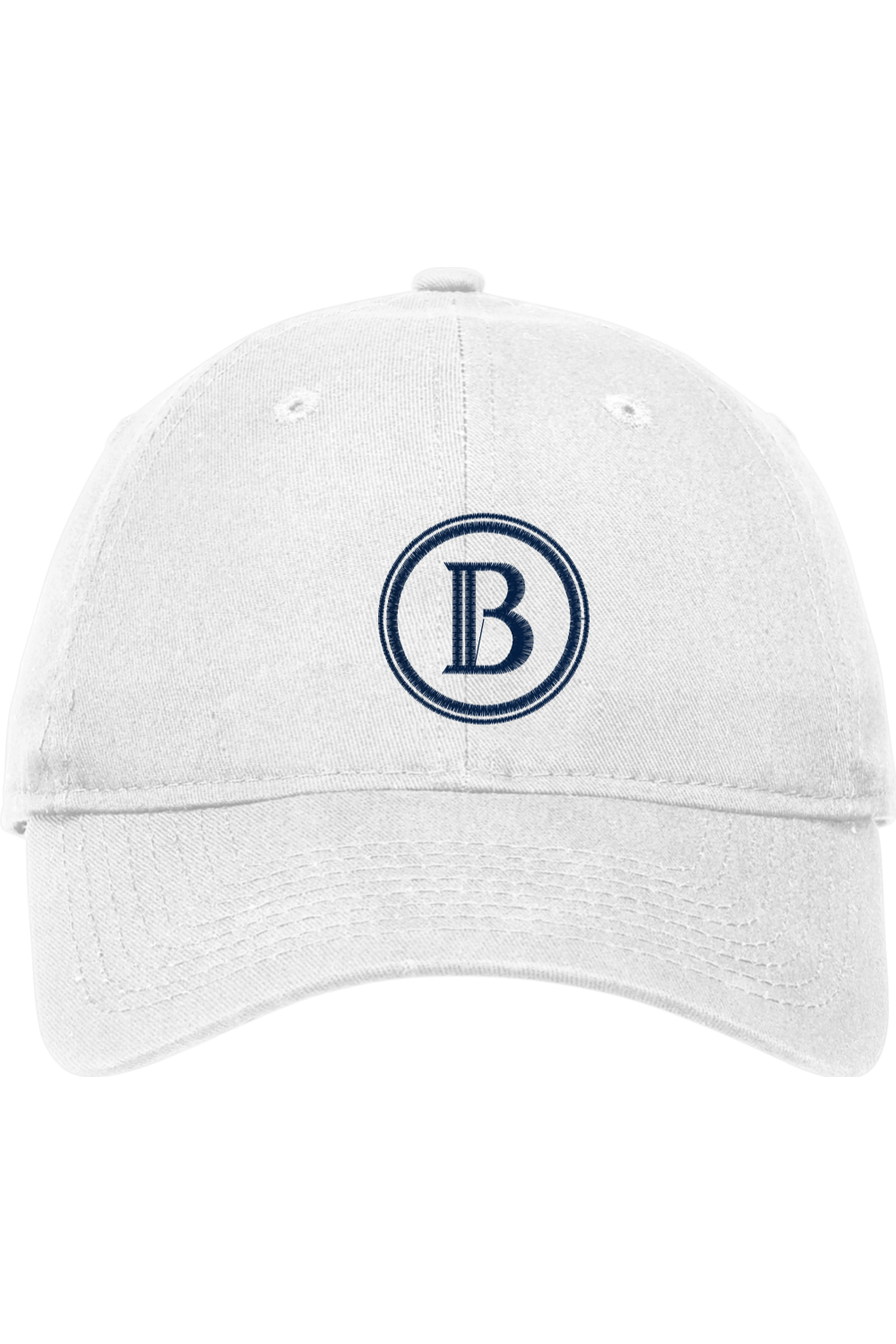 "B" - New Era Adjustable Unstructured Embroidered Cap