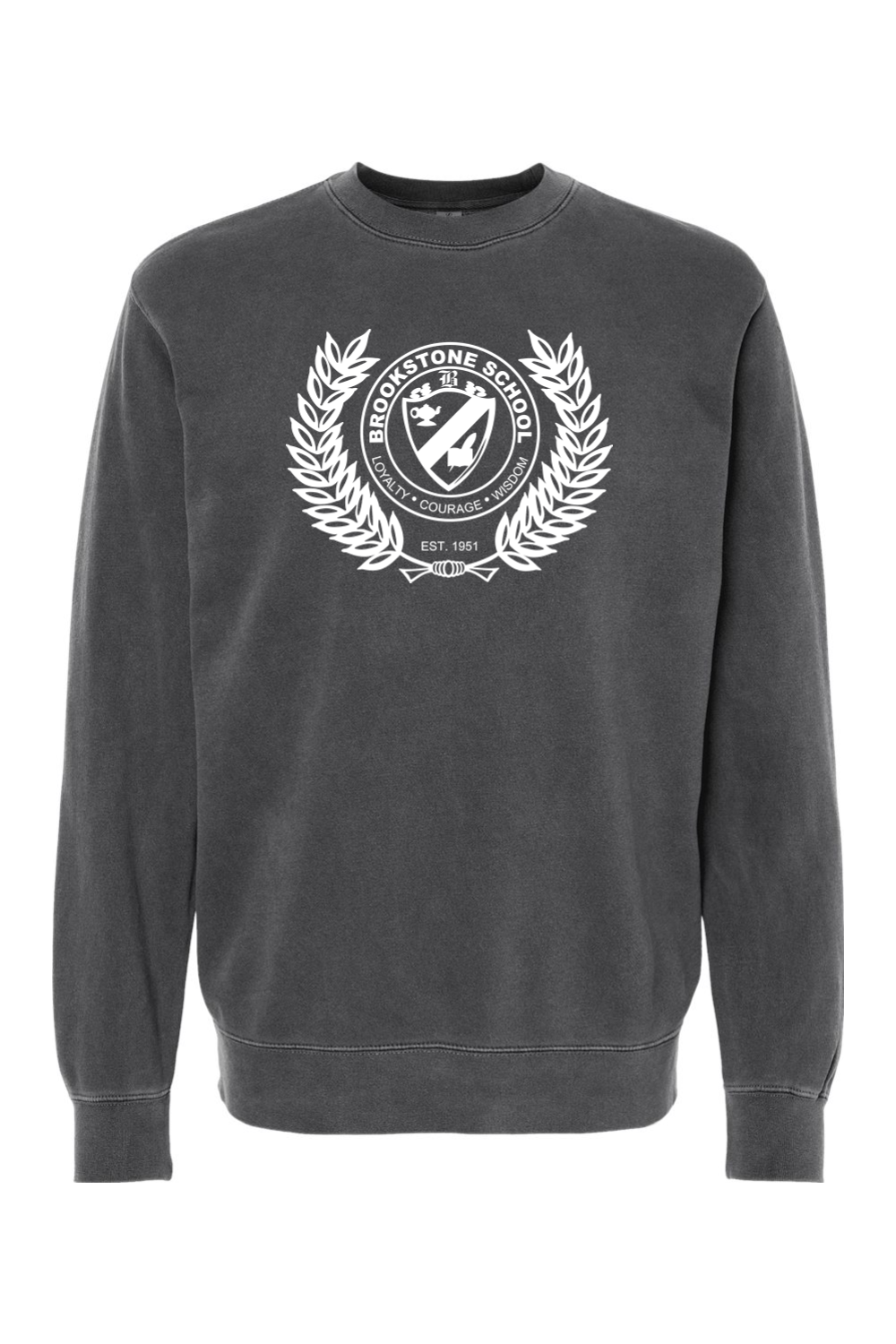 "Brookstone Crest" - Adult Heavyweight Crewneck Sweatshirt