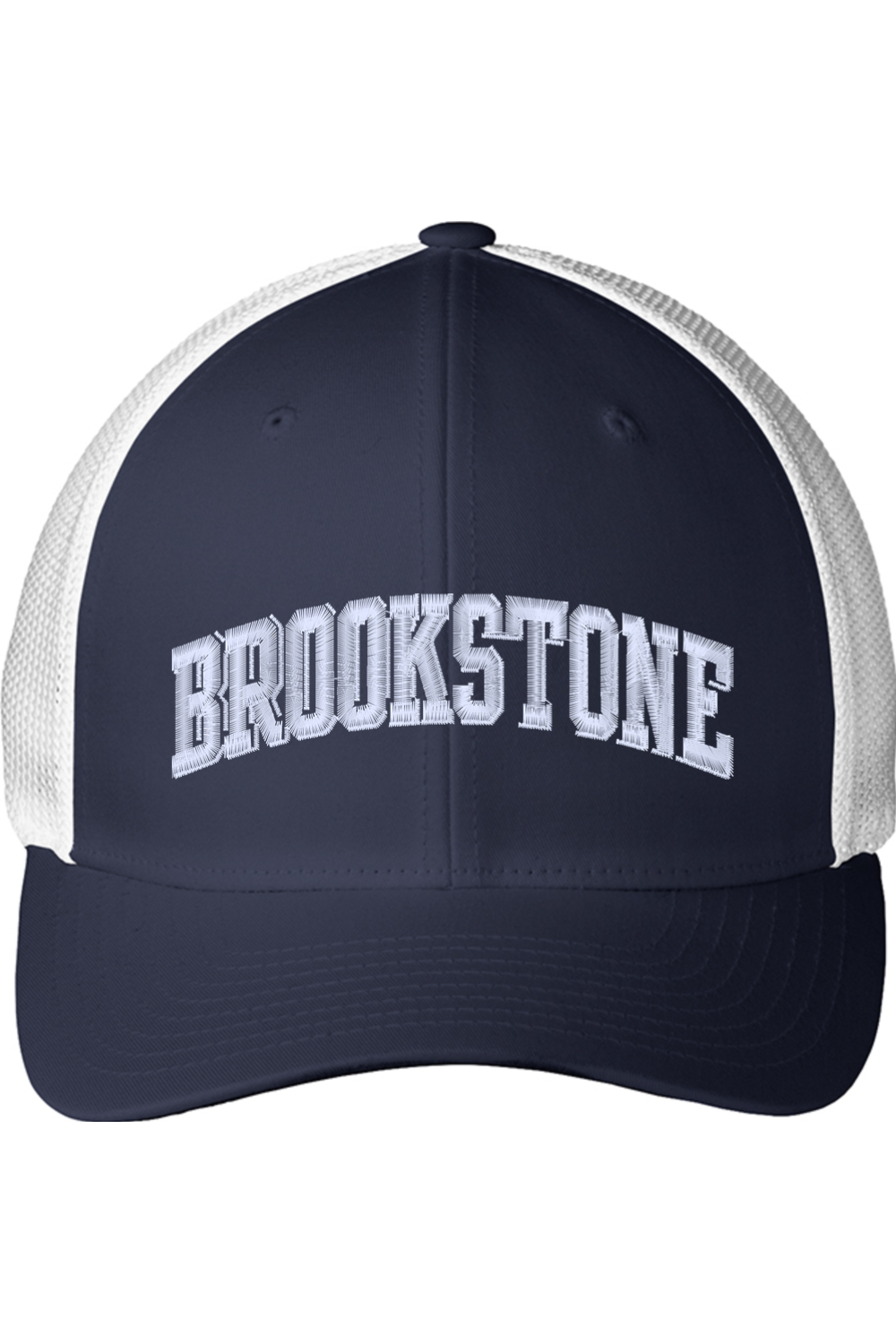 Old School Arched Brookstone - Port Authority Flexfit Mesh Back Embroidered Cap
