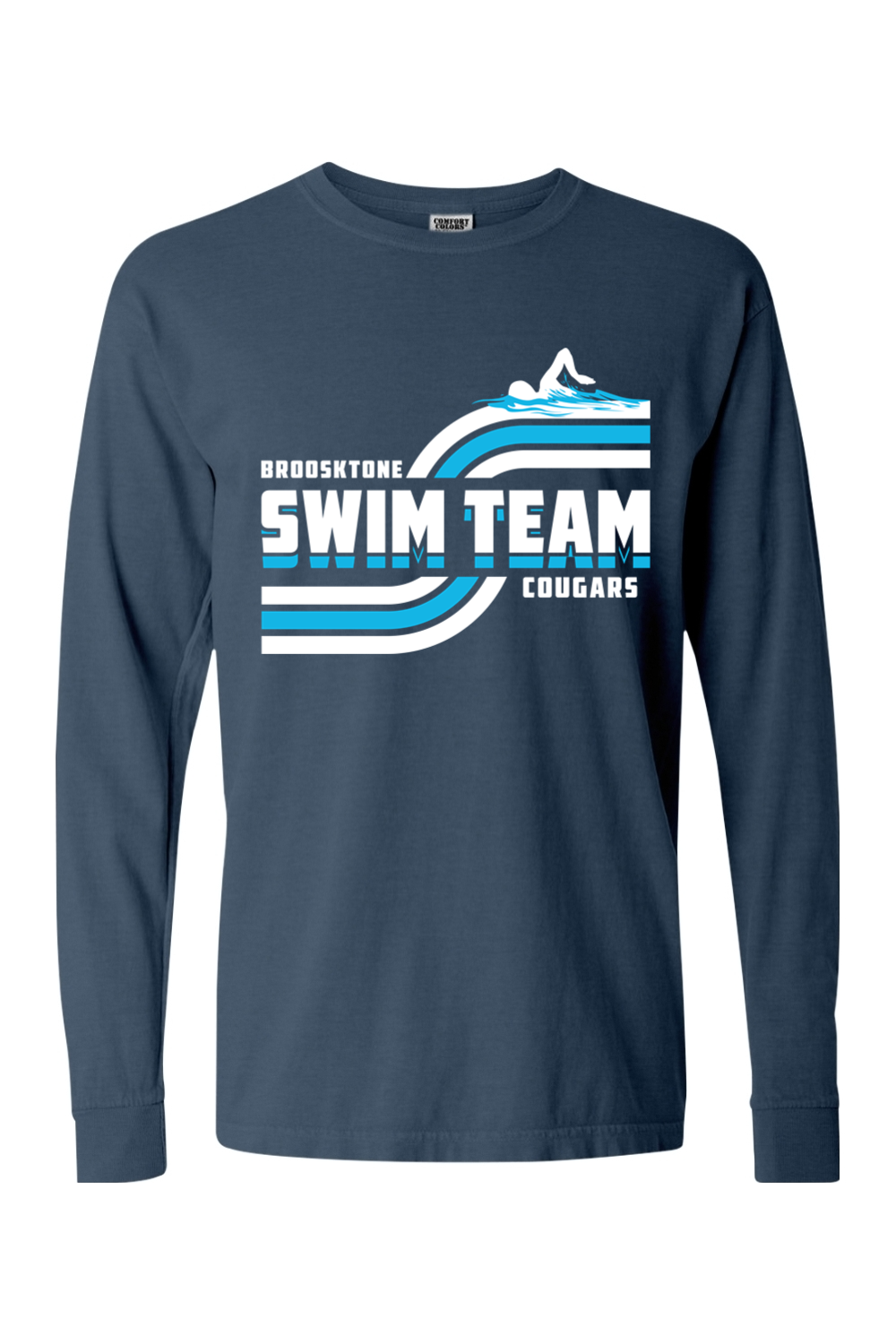 Swimming - Adult Comfort Colors Long Sleeve Tee
