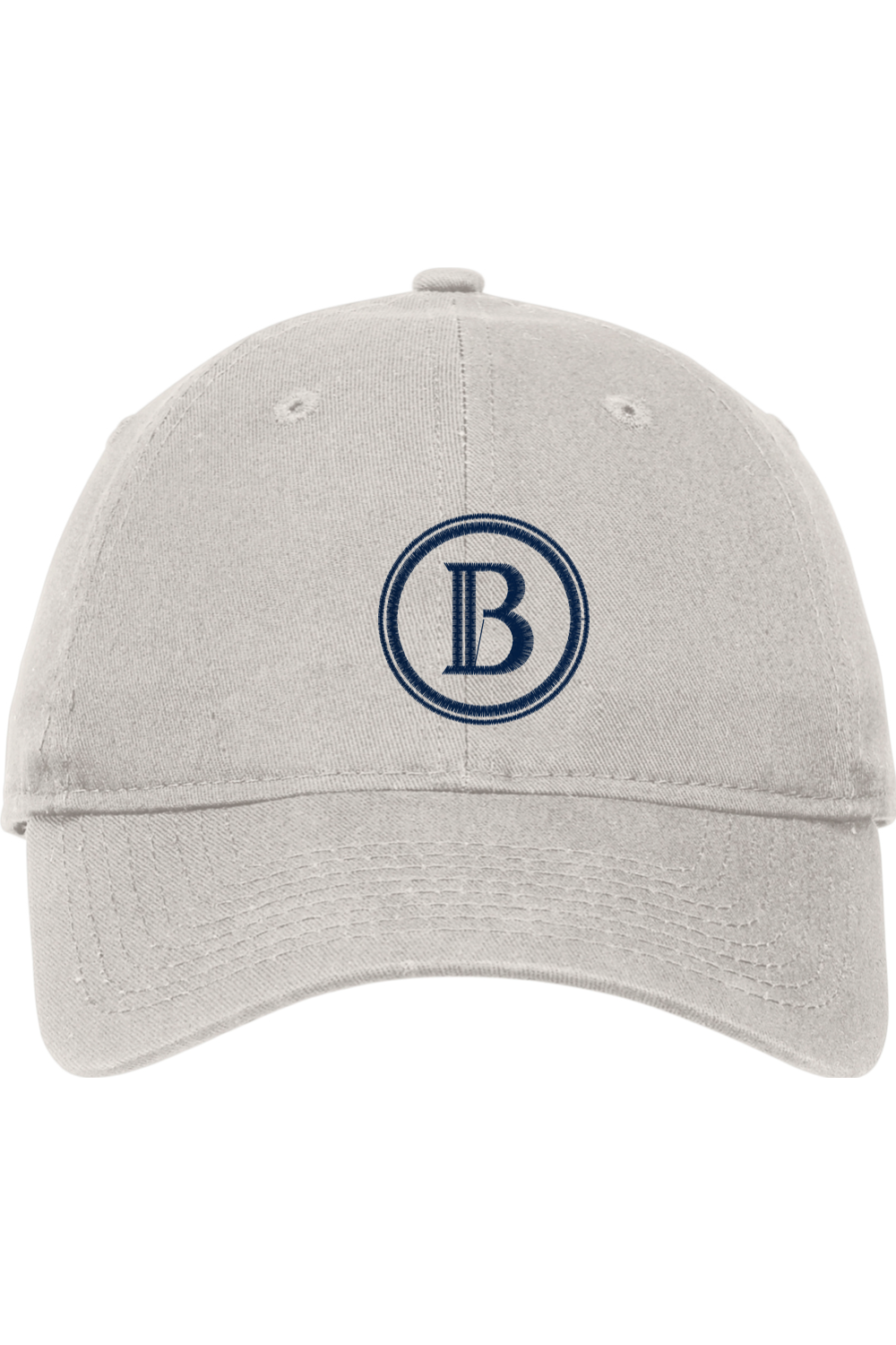 "B" - New Era Adjustable Unstructured Embroidered Cap