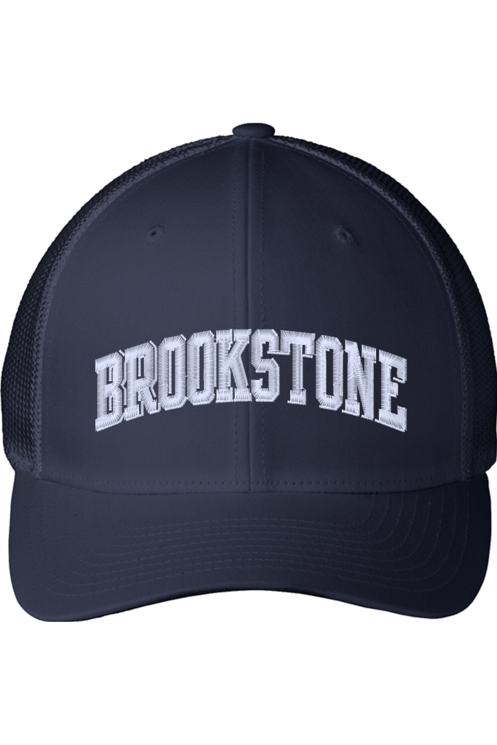 Old School Arched Brookstone - Port Authority Flexfit Mesh Back Embroidered Cap