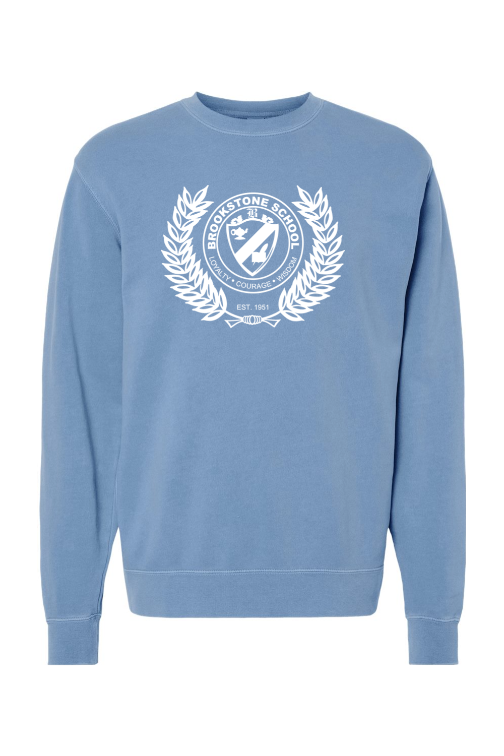 "Brookstone Crest" - Adult Heavyweight Crewneck Sweatshirt
