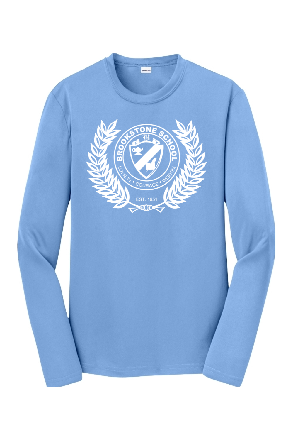 Brookstone Crest - Youth Long Sleeve Dri Fit Tee