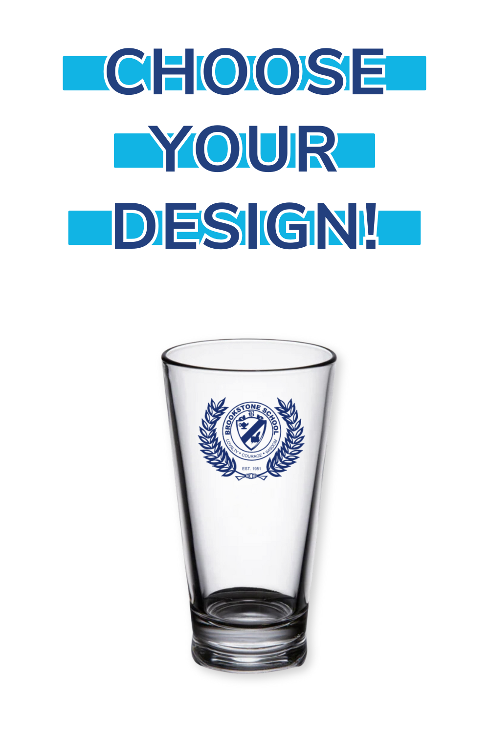 16oz. Pint Glasses (Set of Four 4)